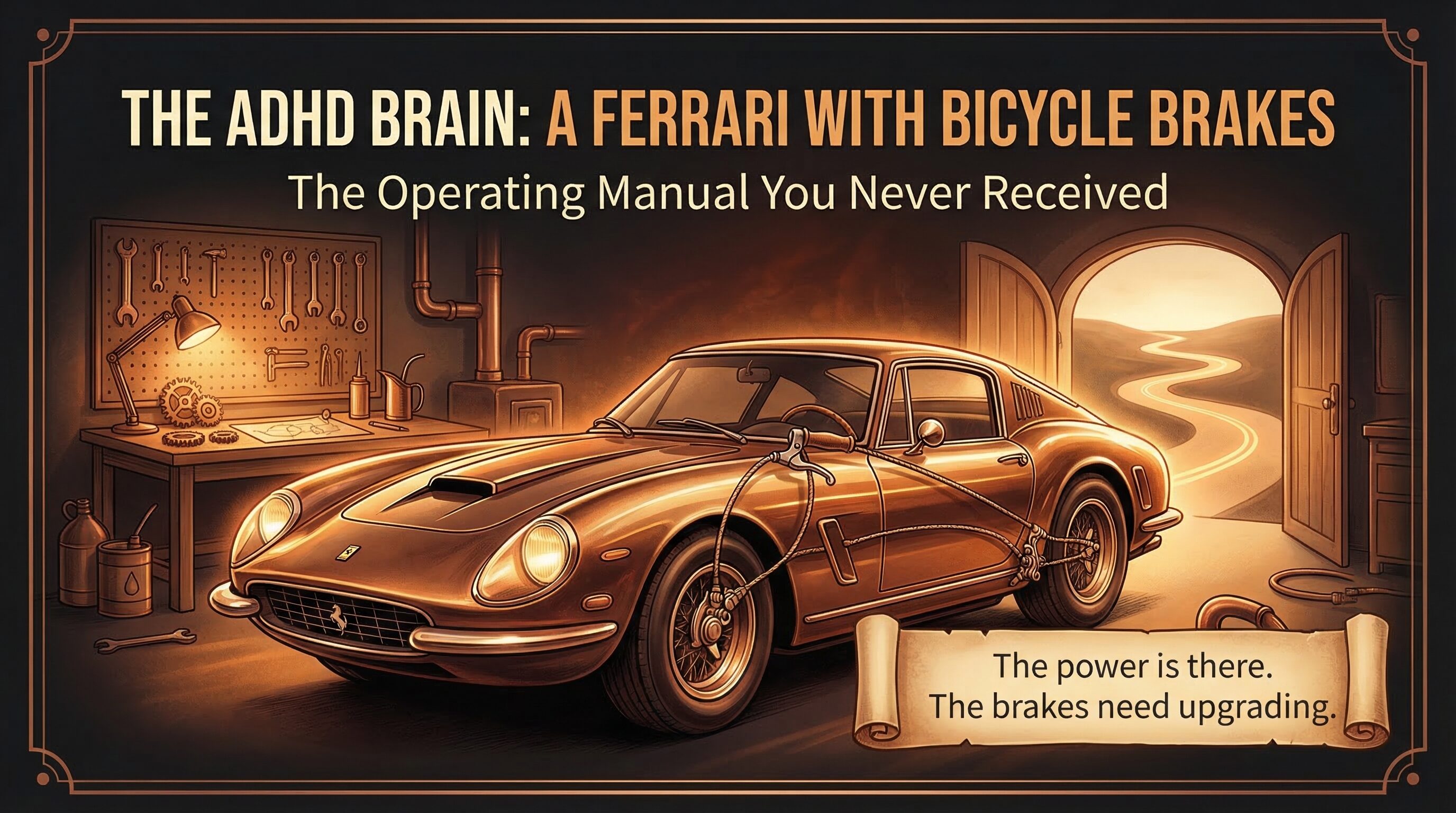 The ADHD Brain: A Ferrari with Bicycle Brakes