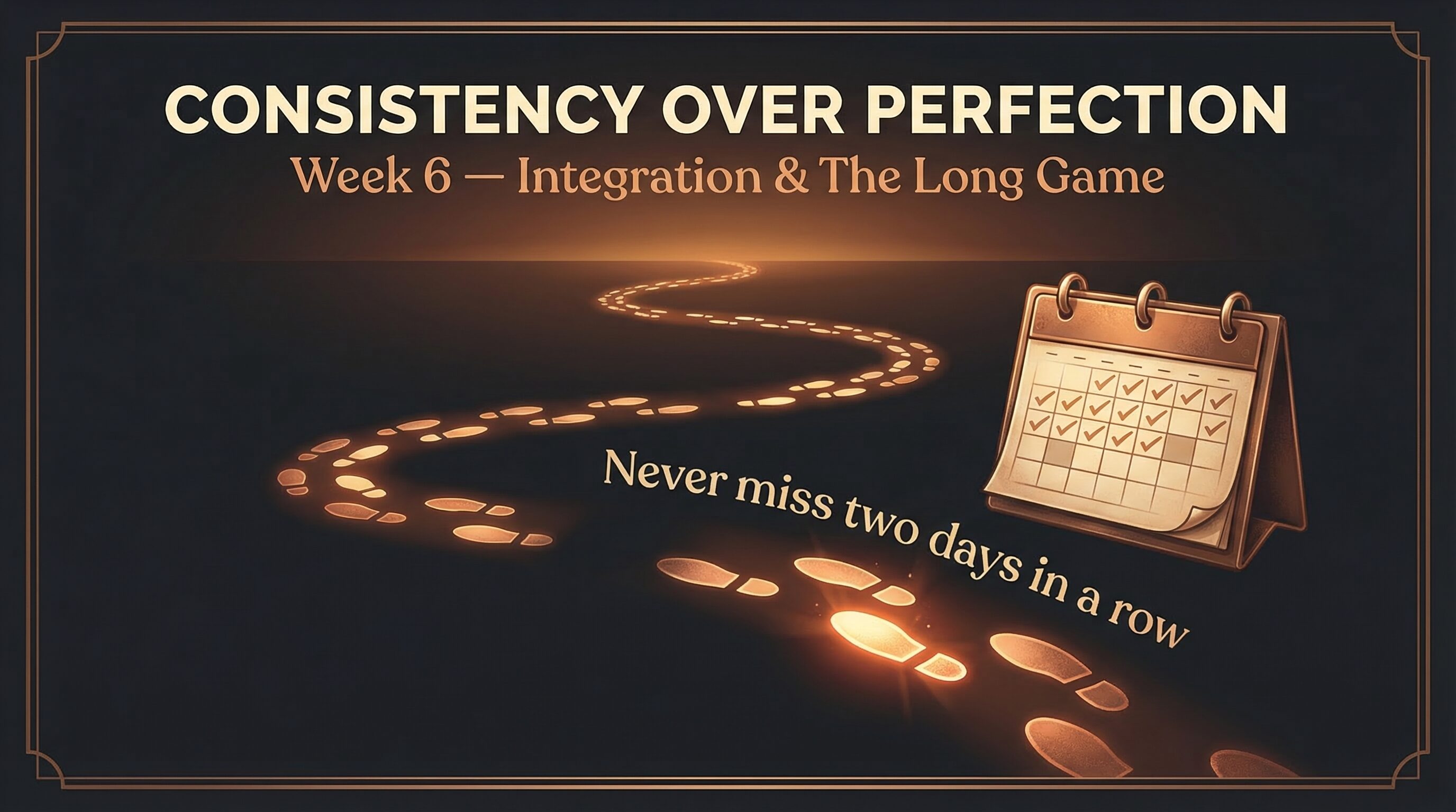 Consistency Over Perfection